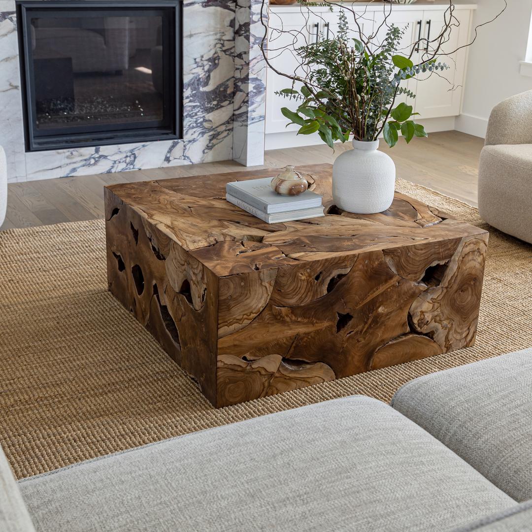HLHF Natura Flow Square Coffee Table x Grey Home Grey Home, Living, New Arrivals, Occasional Furniture Store Burlington Ontario Near Me