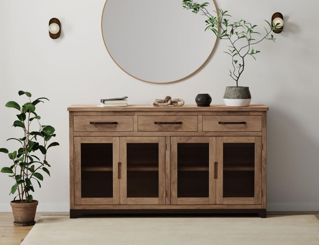 HLHF Natural Parota Console Living, Occasional, Sideboards & Buffets Furniture Store Burlington Ontario Near Me