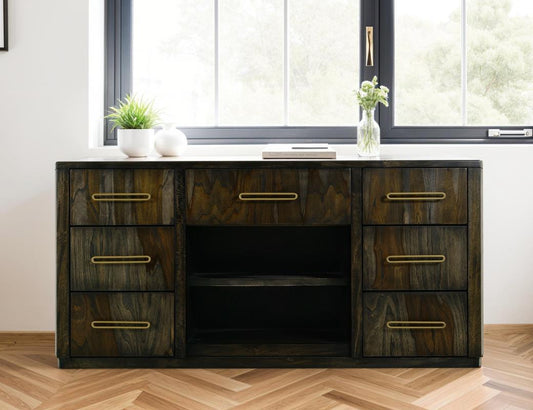 HLHF Black Balam Console Living, Occasional, Sideboards & Buffets Furniture Store Burlington Ontario Near Me