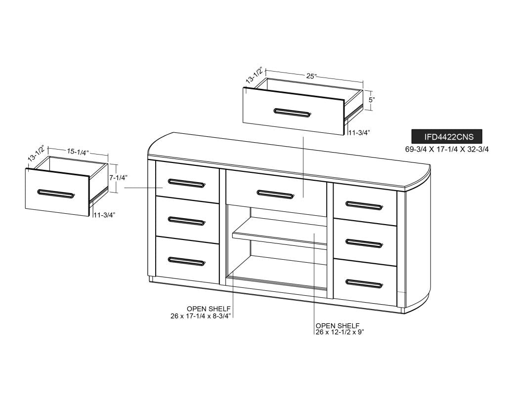 HLHF Black Balam Console Living, Occasional, Sideboards & Buffets Furniture Store Burlington Ontario Near Me