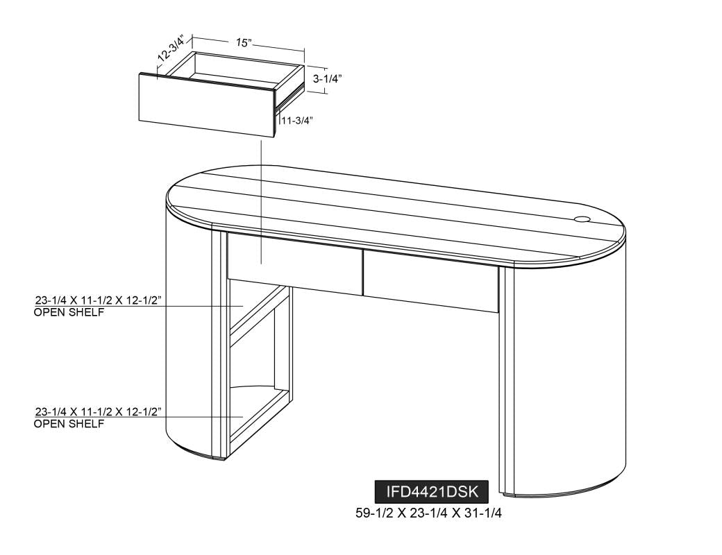 HLHF Black Balam Desk Office Furniture Store Burlington Ontario Near Me