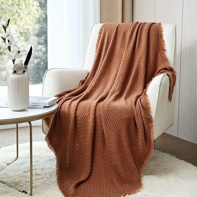 HLHF Waffle Throw Accessories Furniture Store Burlington Ontario Near Me