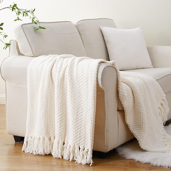HLHF Hampton Knit Blanket Accessories Furniture Store Burlington Ontario Near Me