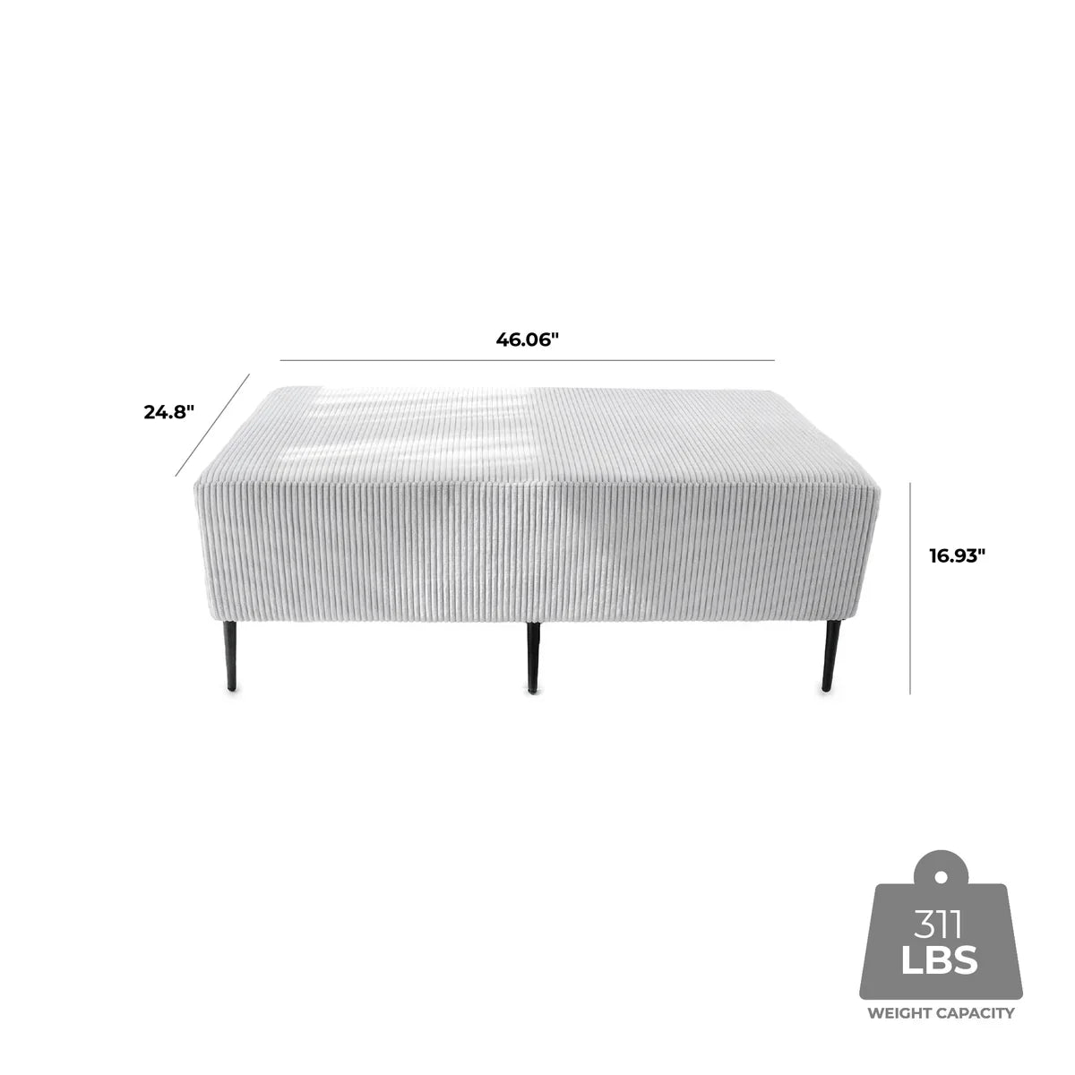 HLHF Mabel Ottoman X Grey Home Accessories, Grey Home, Living, Occasional Furniture Store Burlington Ontario Near Me