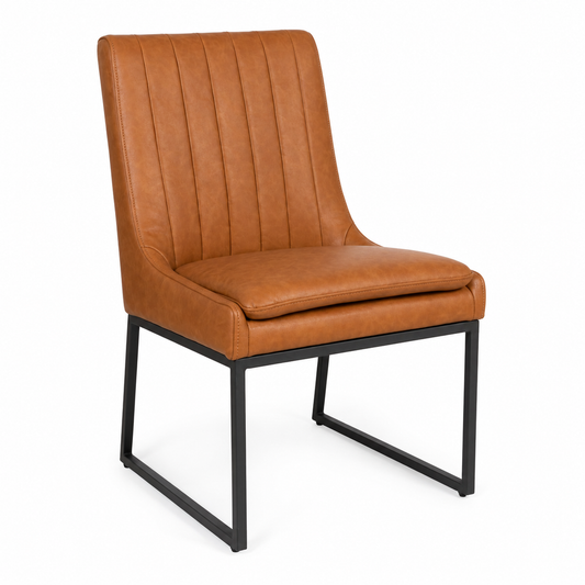 Maelle Butternut Coated Fabric Dining Chair
