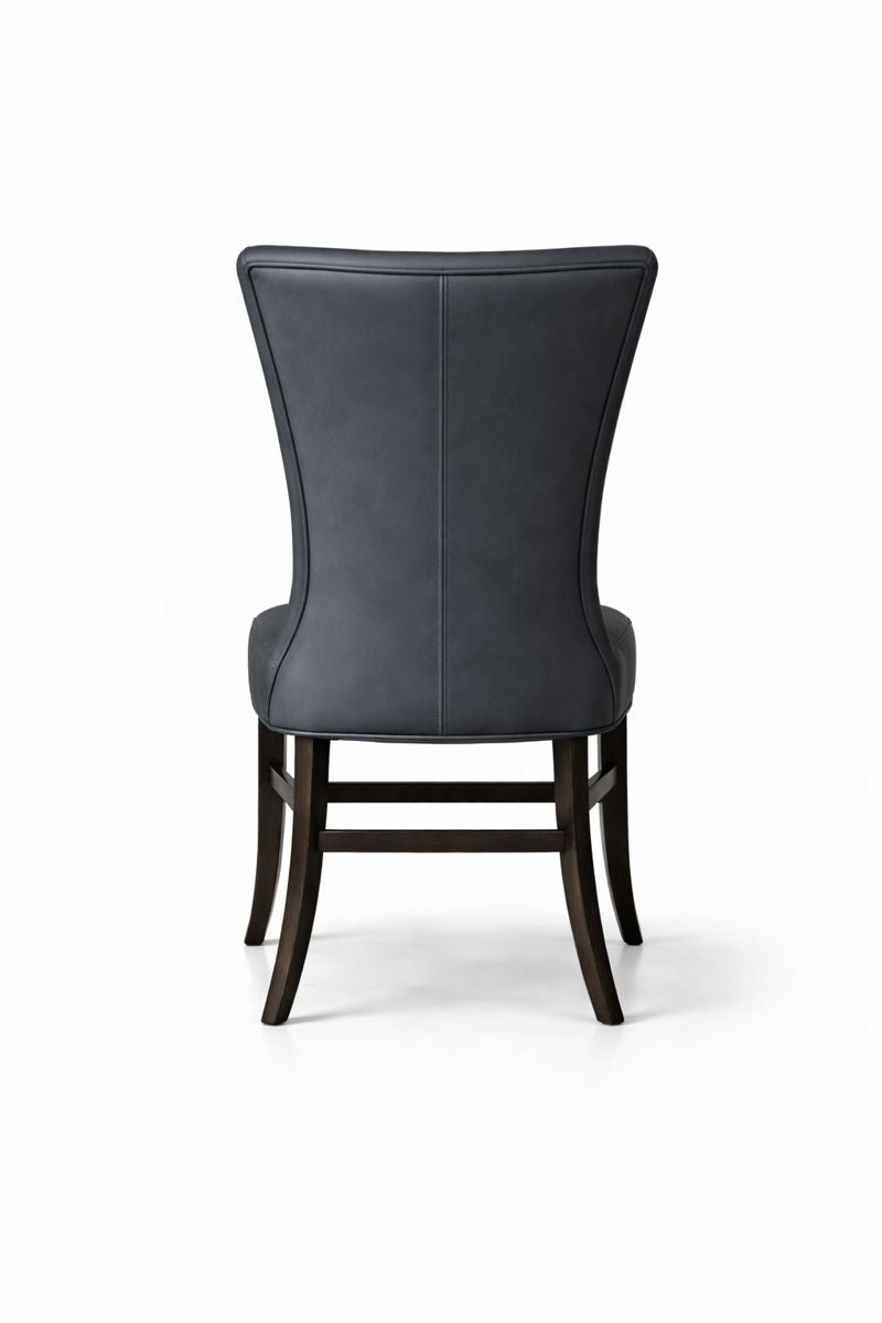 HLHF Winged Coated Fabric Dining Chair - Charcoal Dining Furniture Store Burlington Ontario Near Me
