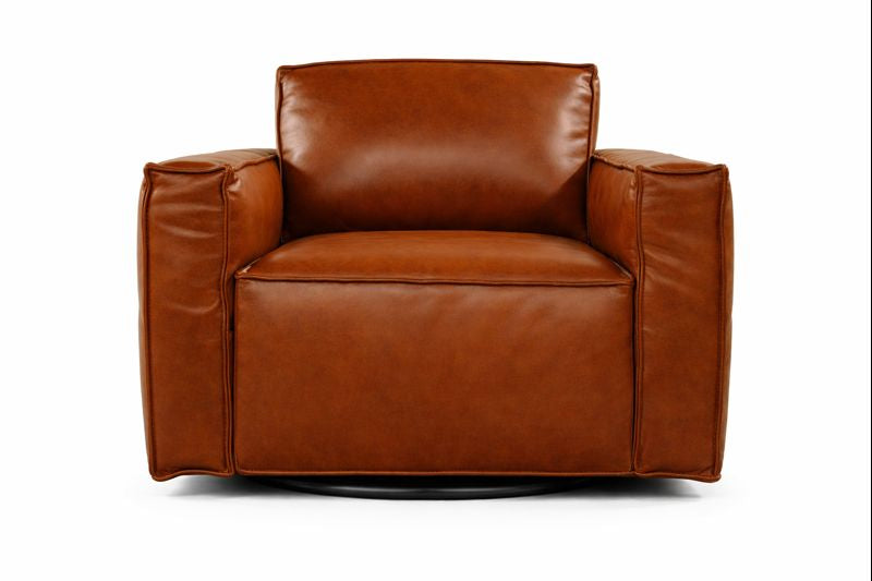 HLHF Berlin Saddle Leather Swivel Chair Accent Chairs, Living, New Arrivals Furniture Store Burlington Ontario Near Me
