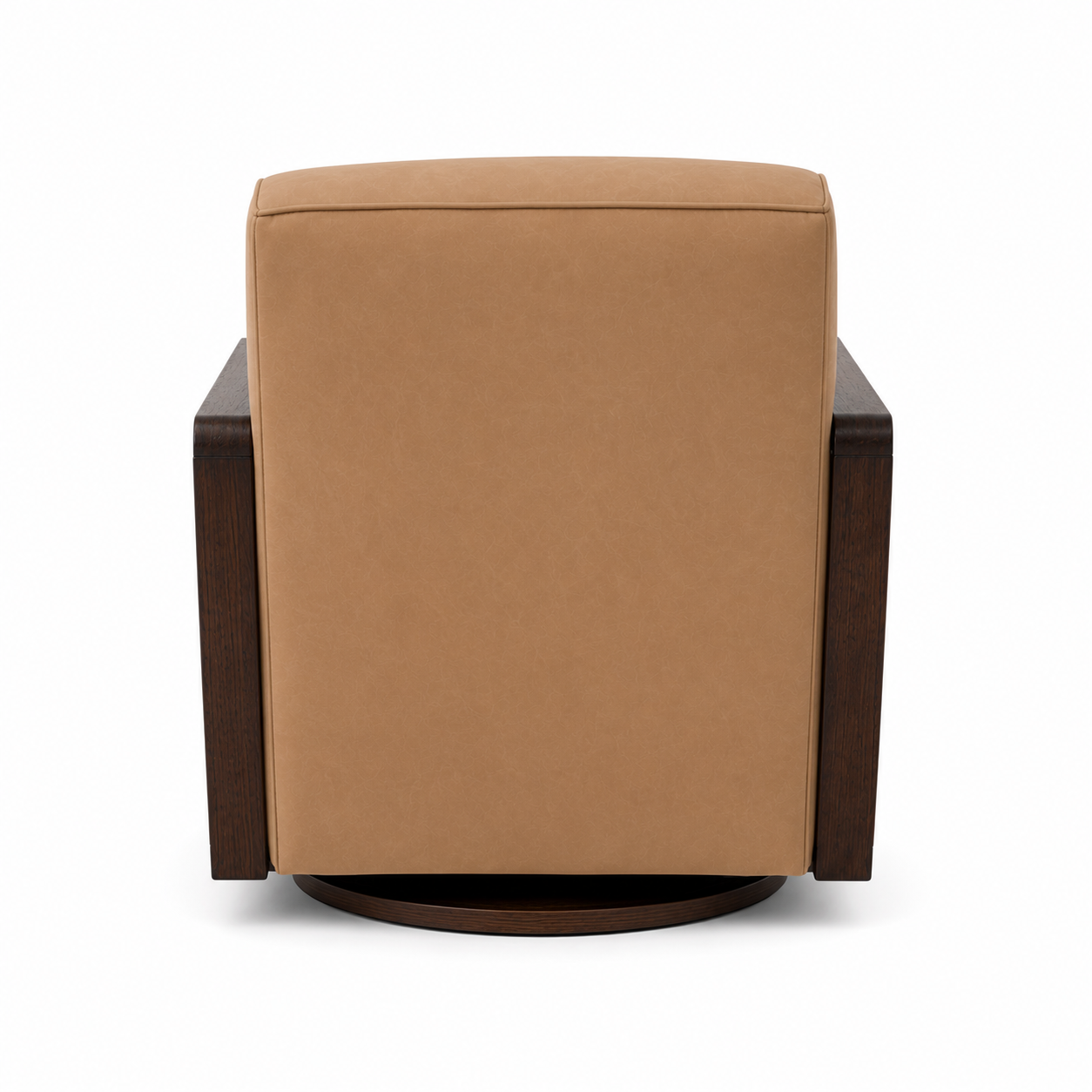 Turner Coated Fabric Swivel Chair - Maelle Butternut