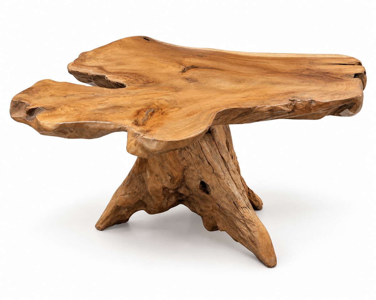Root Slab Cocktail Table