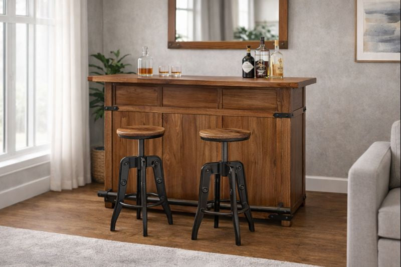 HLHF Parota Bar Stools & Bars Furniture Store Burlington Ontario Near Me