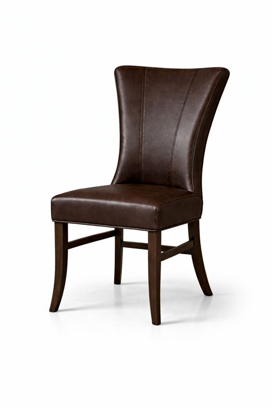 HLHF Winged Coated Fabric Dining Chair - Brown Dining Furniture Store Burlington Ontario Near Me