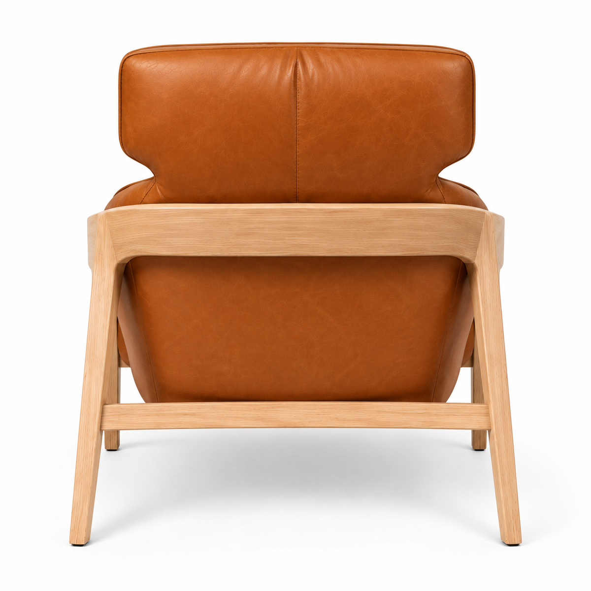 Bend Leather Accent Chair - Whiskey