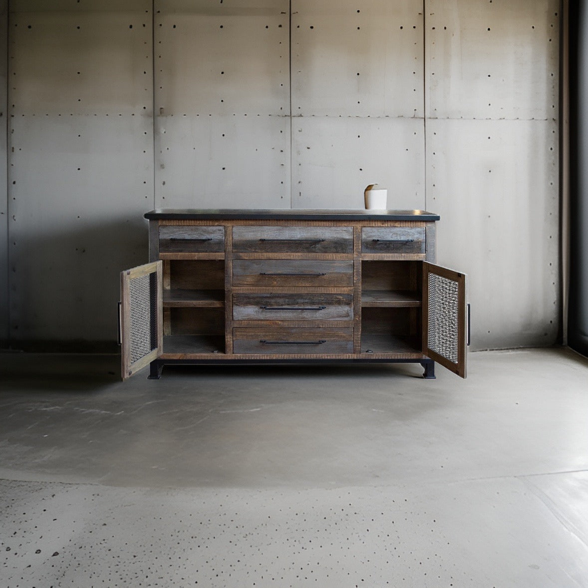 HLHF Loft Brown Buffet Dining Furniture Store Burlington Ontario Near Me