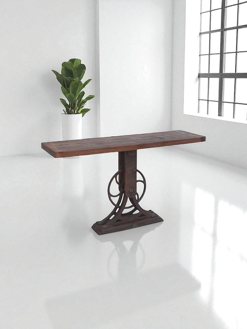 HLHF Whitley Reclaimed Wood Console Occasional Furniture Store Burlington Ontario Near Me