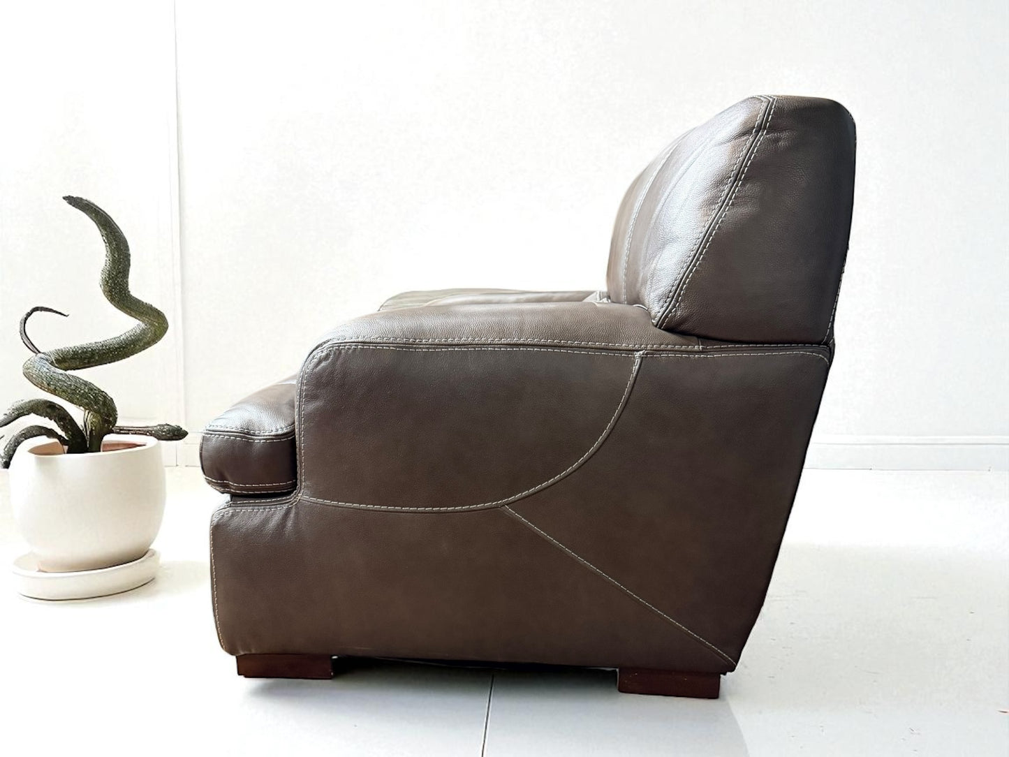 Fieri Smoke Leather Chair