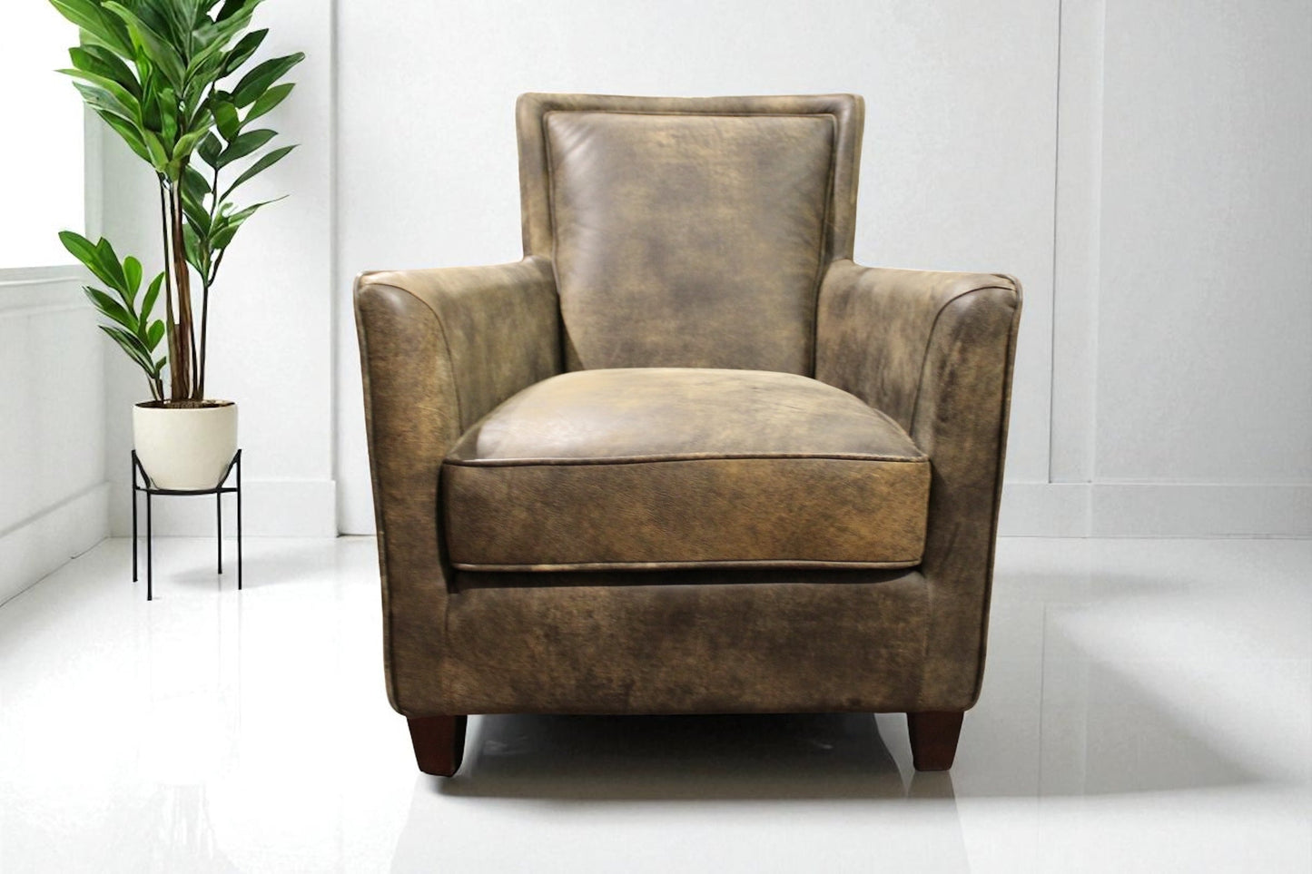 HLHF Bonanza Dark Brown Chair Accent Chairs, Living Furniture Store Burlington Ontario Near Me