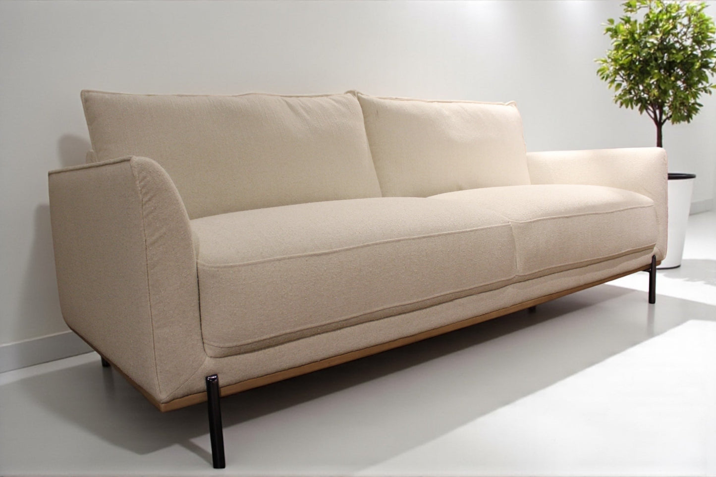 HLHF Mellow Ivory Fabric Sofa Living Furniture Store Burlington Ontario Near Me
