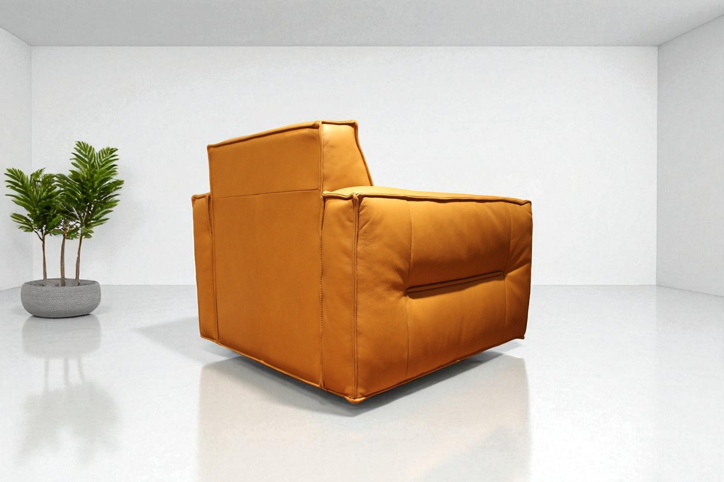 HLHF W1372 Leather Swivel Chair - 3 Colours Accent Chairs, Living Furniture Store Burlington Ontario Near Me