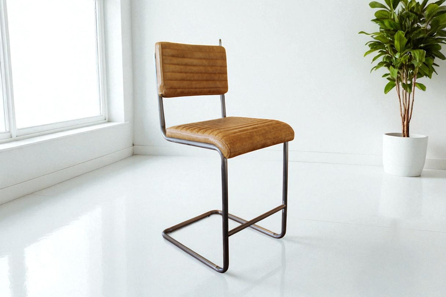 HLHF Dover Leather Stool Stools & Bars Furniture Store Burlington Ontario Near Me