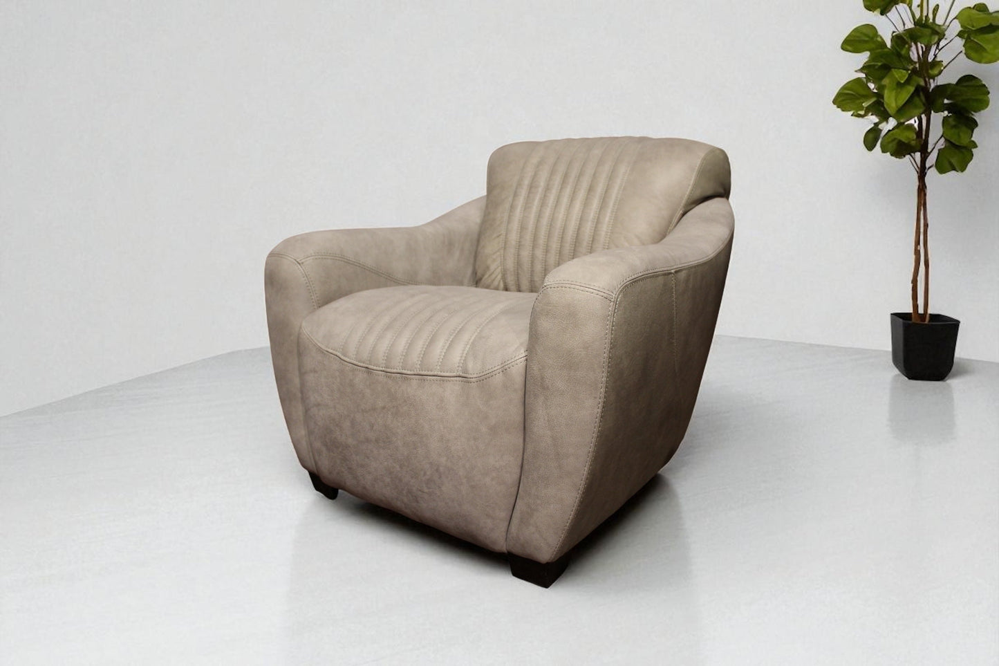 HLHF J365 Cigar Leather Club Chair Accent Chairs, Living Furniture Store Burlington Ontario Near Me