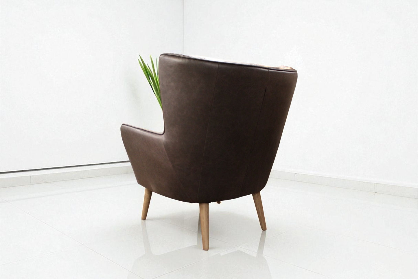 HLHF A996 Orb Leather Accent Chair - 3 Colours Accent Chairs, Living Furniture Store Burlington Ontario Near Me