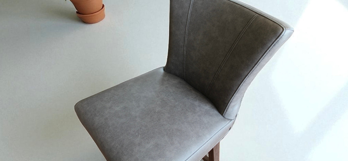 HLHF 1216 Swivel Stool - Charcoal & Brown Stools & Bars Furniture Store Burlington Ontario Near Me