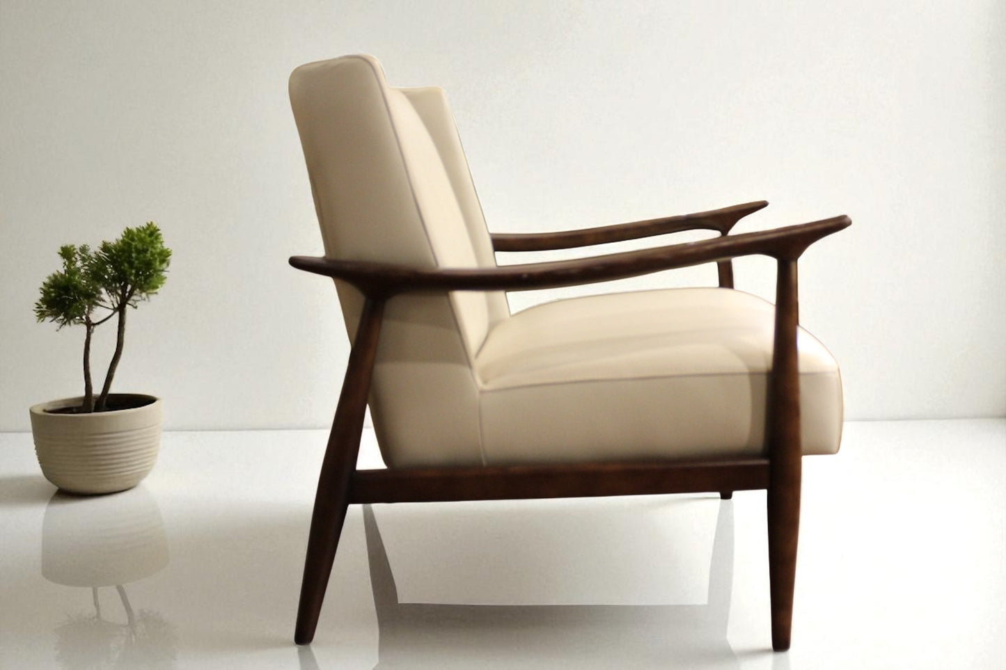 HLHF Eggshell Leather Accent Chair Accent Chairs Furniture Store Burlington Ontario Near Me