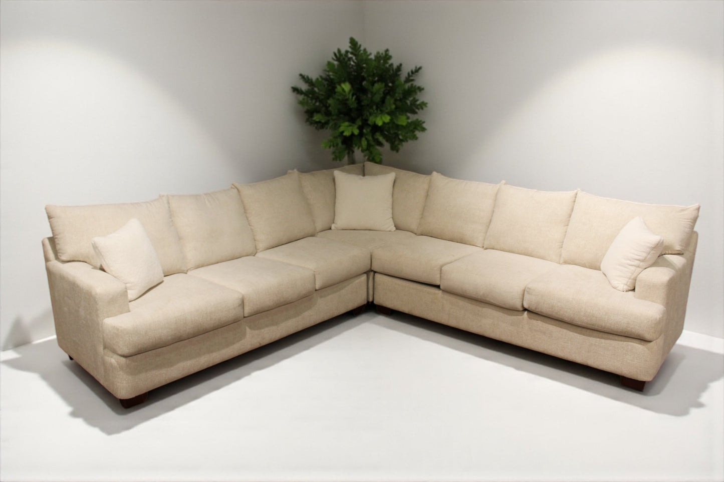 HLHF Kinston Fabric Sectional - Artesia Opal Living Furniture Store Burlington Ontario Near Me