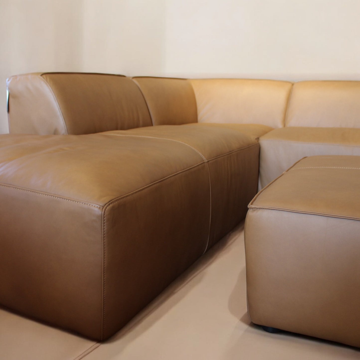 HLHF Oslo Antelope Leather Sectional Living Furniture Store Burlington Ontario Near Me