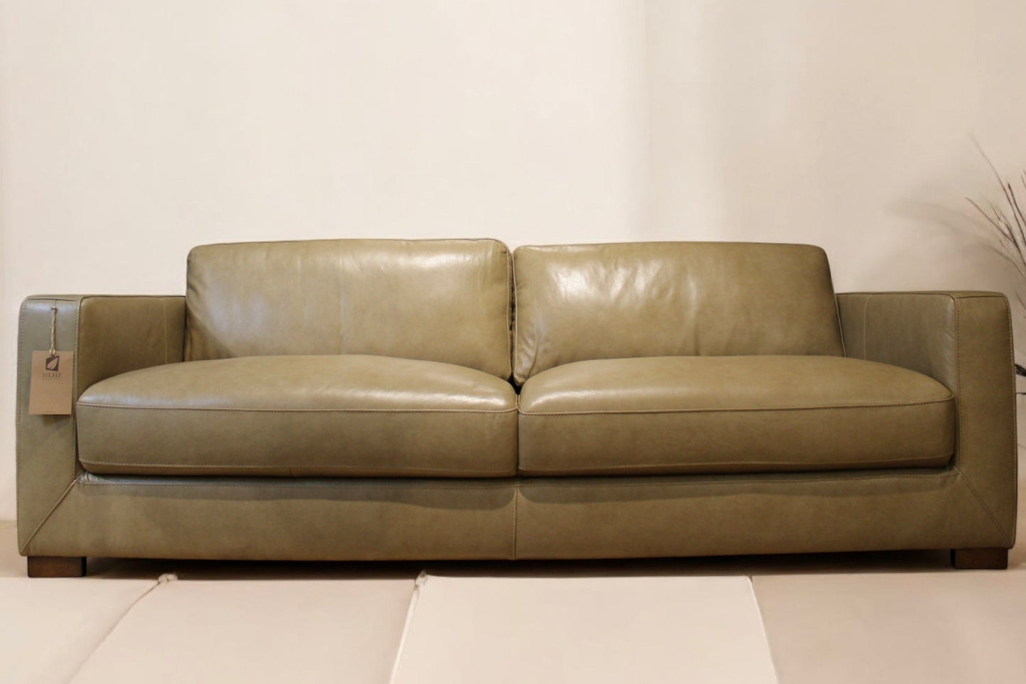 HLHF Maverick Buff Leather Sofa Living, New Arrivals Furniture Store Burlington Ontario Near Me