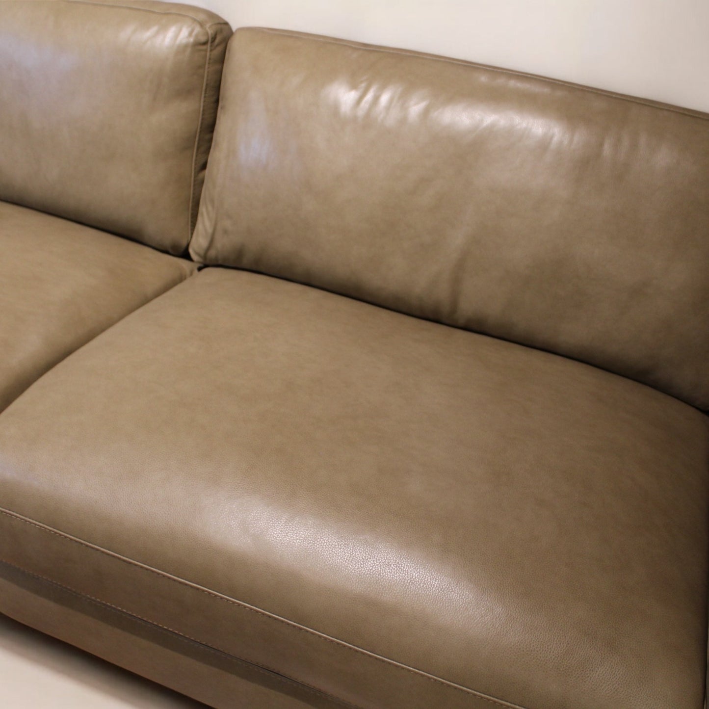 HLHF Maverick Buff Leather Sofa Living, New Arrivals Furniture Store Burlington Ontario Near Me
