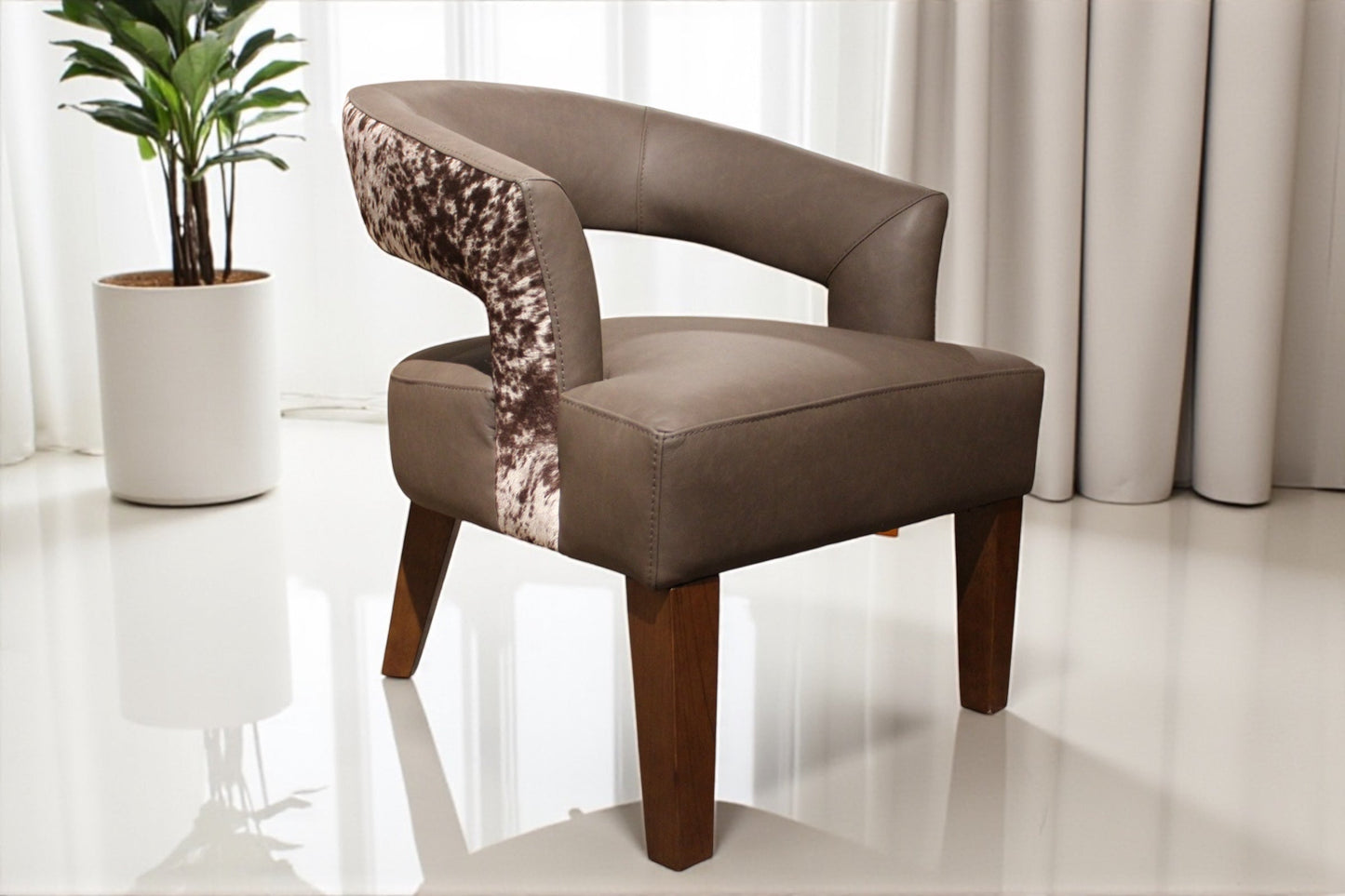 HLHF Cowabunga Leather Chair Accent Chairs, Living, New Arrivals Furniture Store Burlington Ontario Near Me