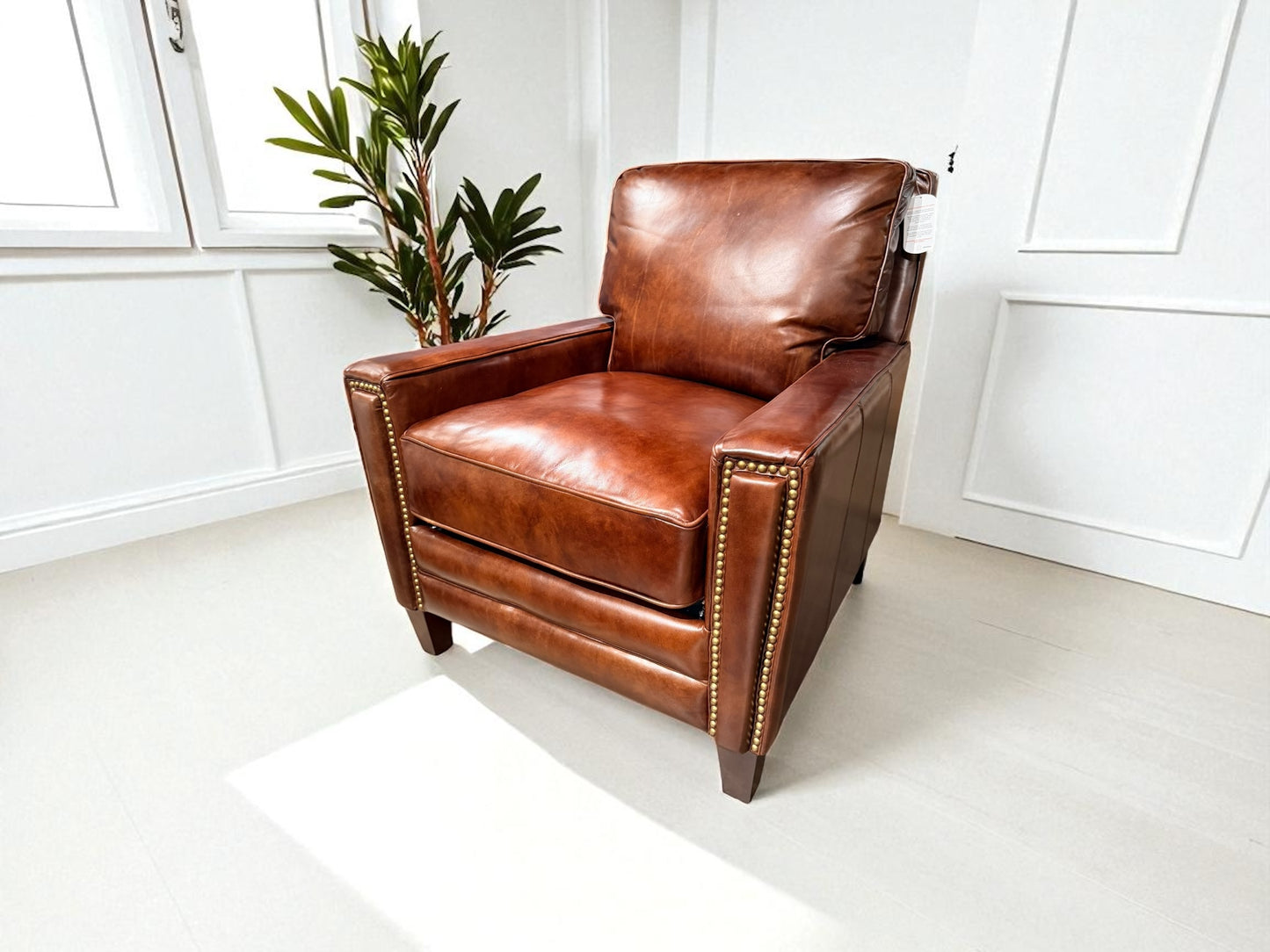 7774-10 Library Leather Chair