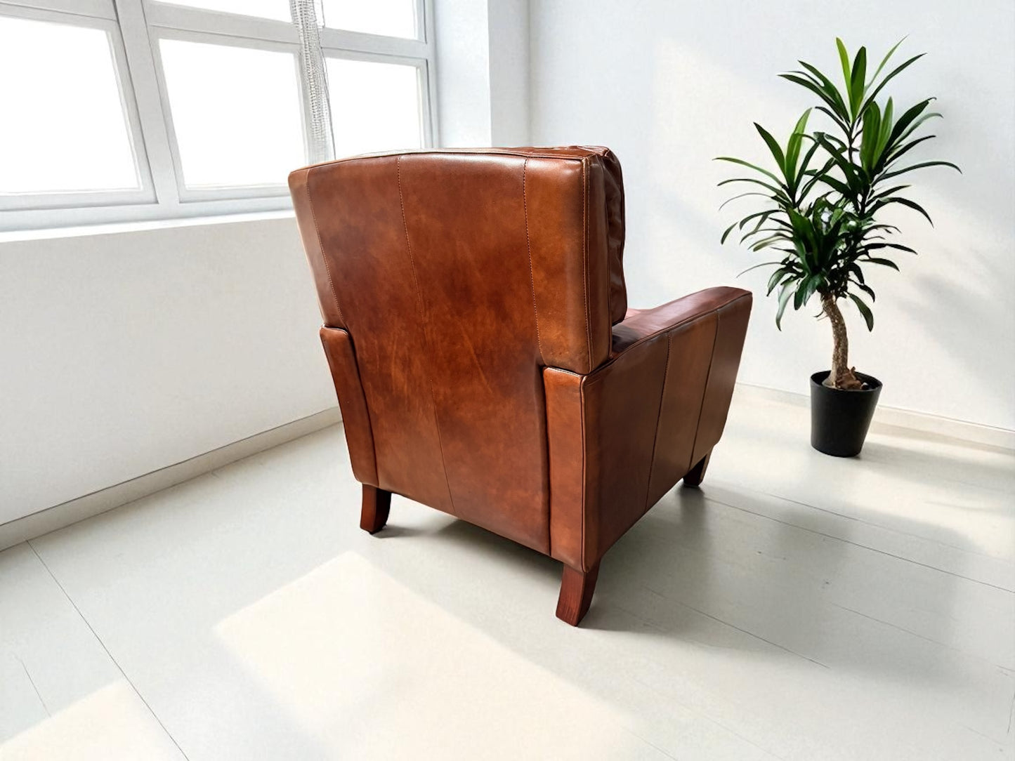 7774-10 Library Leather Chair