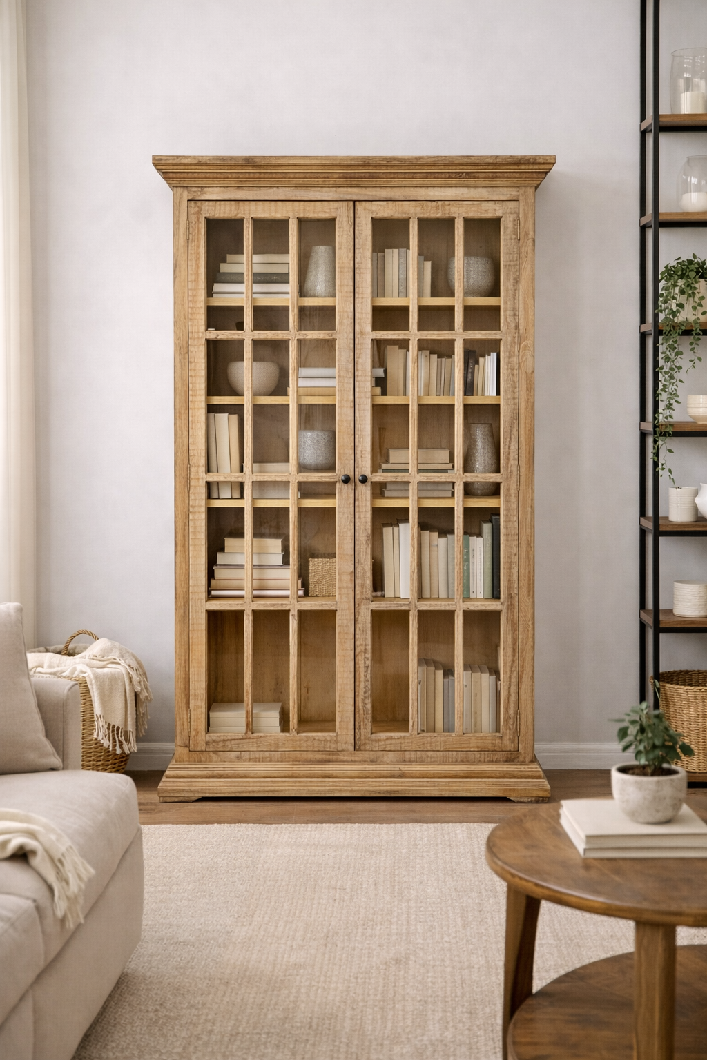 HLHF Baker Large Rustic Bookcase - Old Pine New Arrivals, Occasional, Office Furniture Store Burlington Ontario Near Me