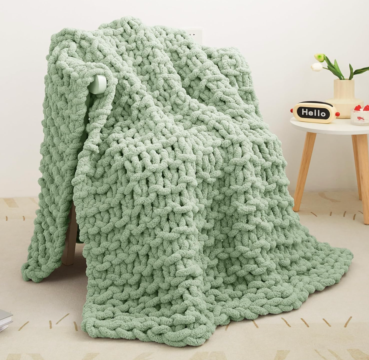 HLHF Keelie Knit Blanket Accessories Furniture Store Burlington Ontario Near Me