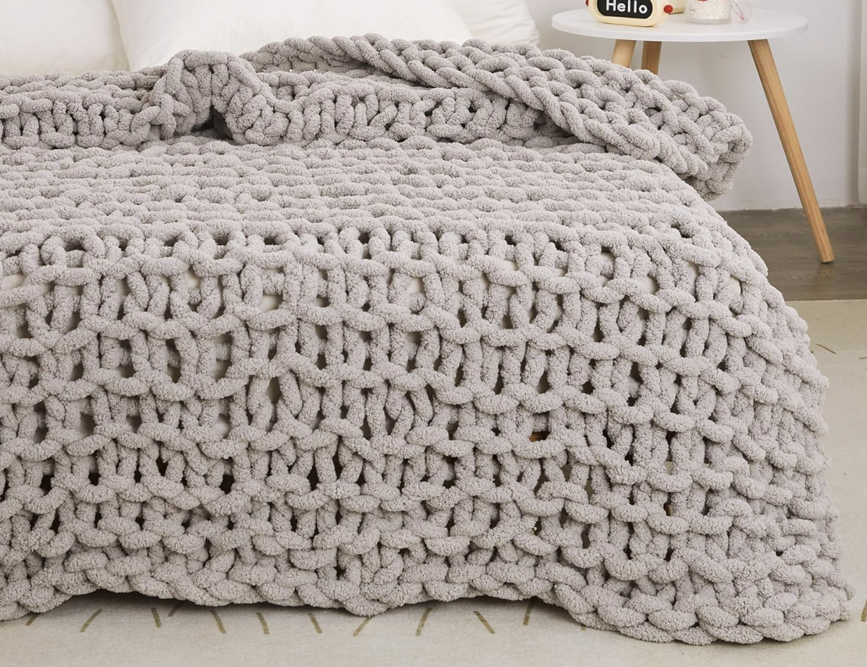 HLHF Keelie Knit Blanket Accessories Furniture Store Burlington Ontario Near Me