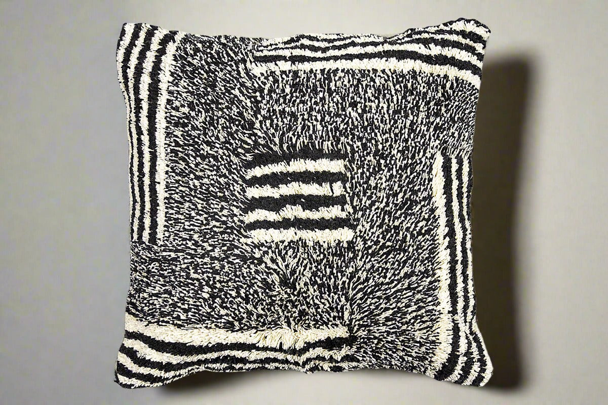 HLHF Onyx Pillow - Ebony & Ivory Pillows & Throws Furniture Store Burlington Ontario Near Me