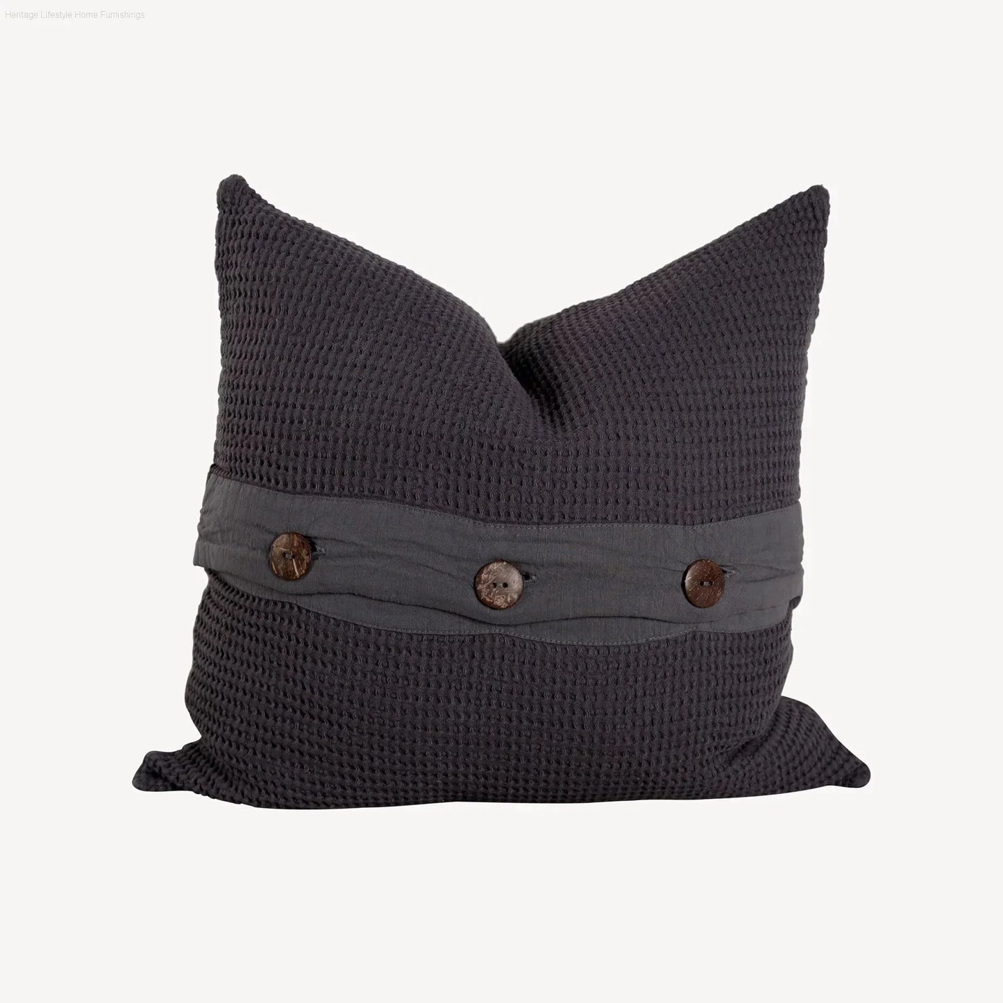 HLHF Turkish Cotton & Bamboo Pillow - Charcoal & White Accessories Furniture Store Burlington Ontario Near Me