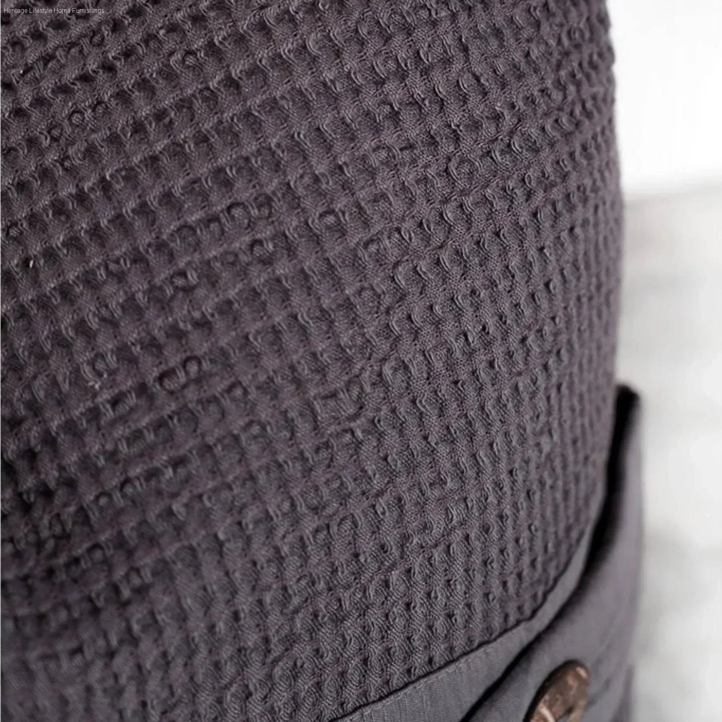 HLHF Turkish Cotton & Bamboo Pillow - Charcoal & White Accessories Furniture Store Burlington Ontario Near Me