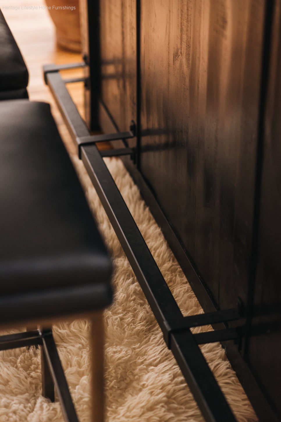 HLHF Pueblo Distressed Black Bar Stools & Bars Furniture Store Burlington Ontario Near Me