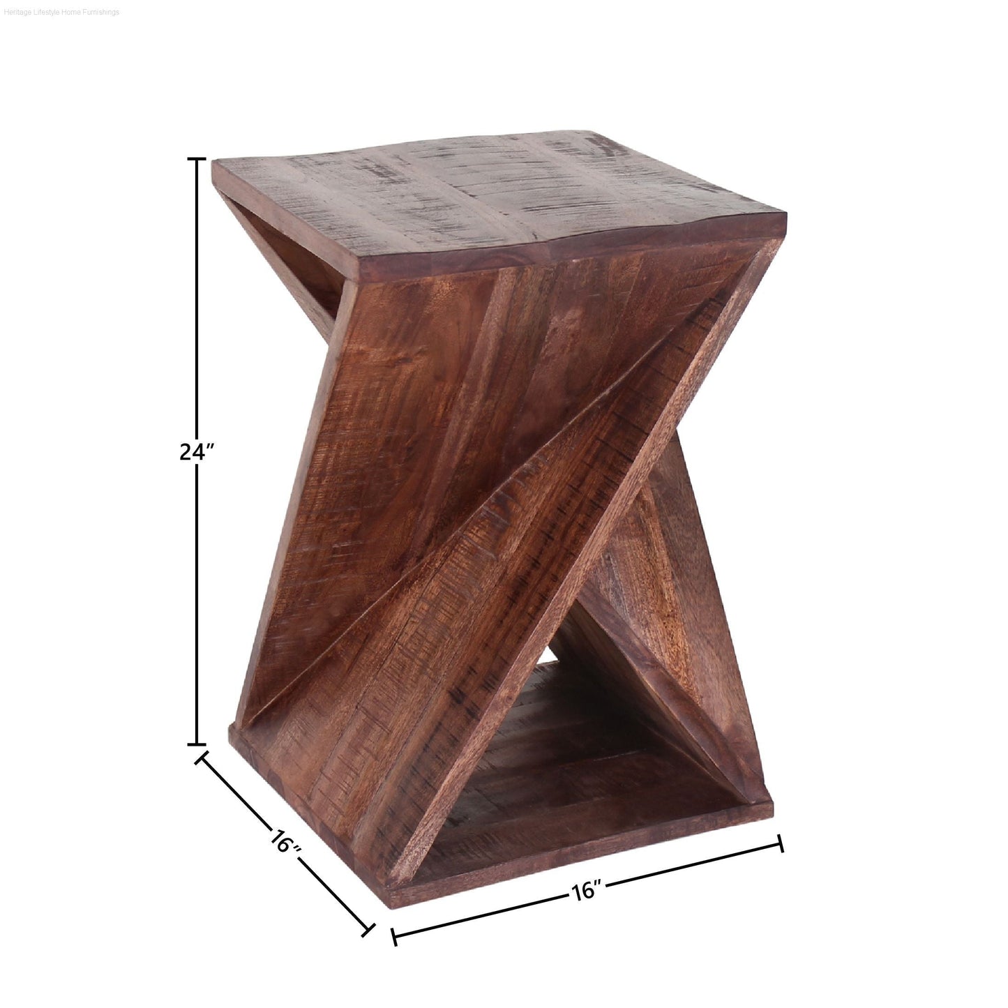 HLHF Carter Twisted End Table Living, Occasional Furniture Store Burlington Ontario Near Me