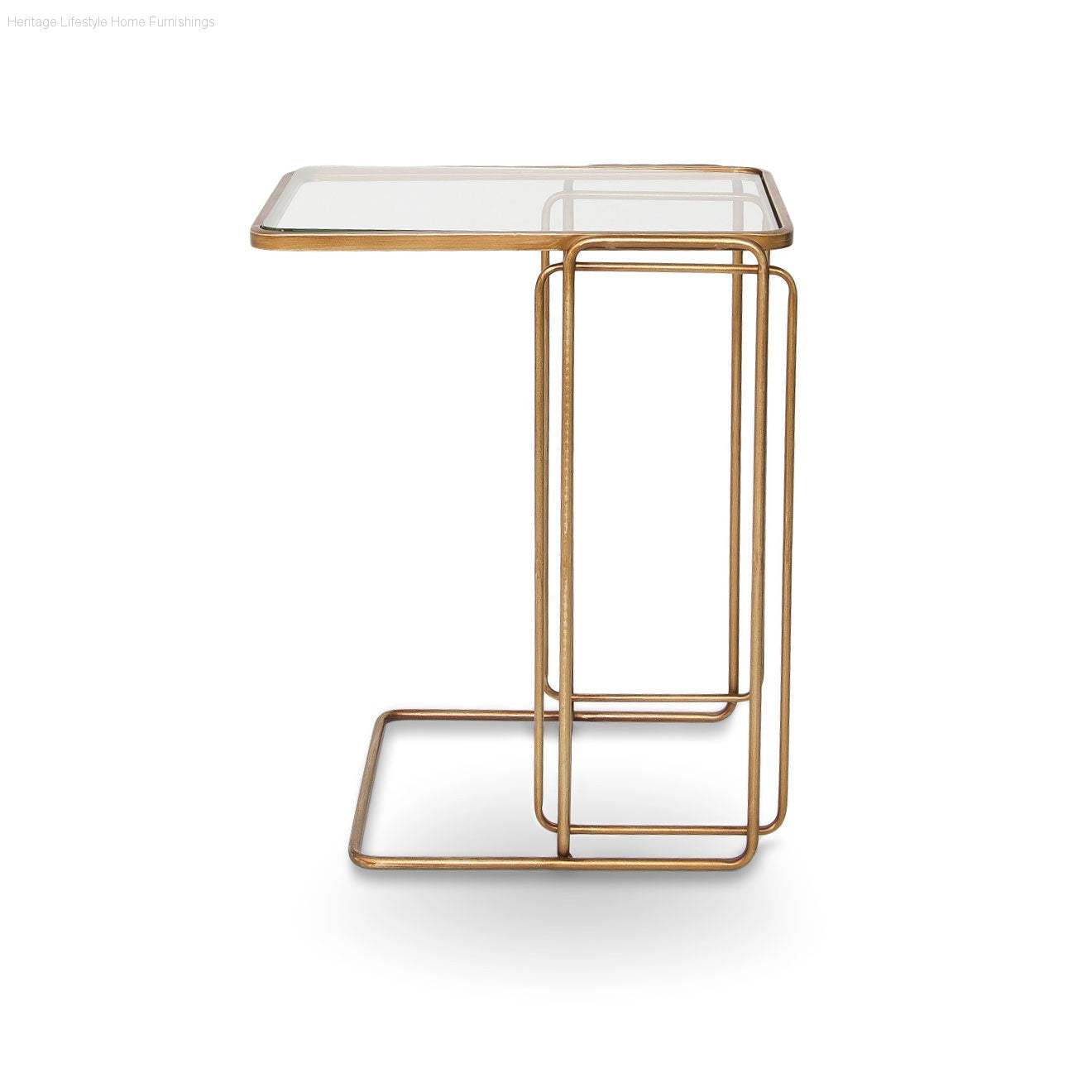 HLHF Deco Side Table - Gold Living, Occasional Furniture Store Burlington Ontario Near Me