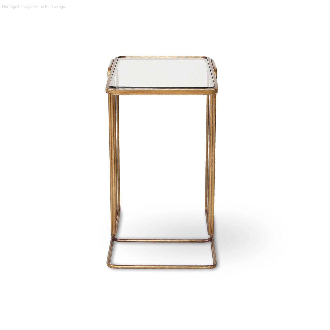 HLHF Deco Side Table - Gold Living, Occasional Furniture Store Burlington Ontario Near Me