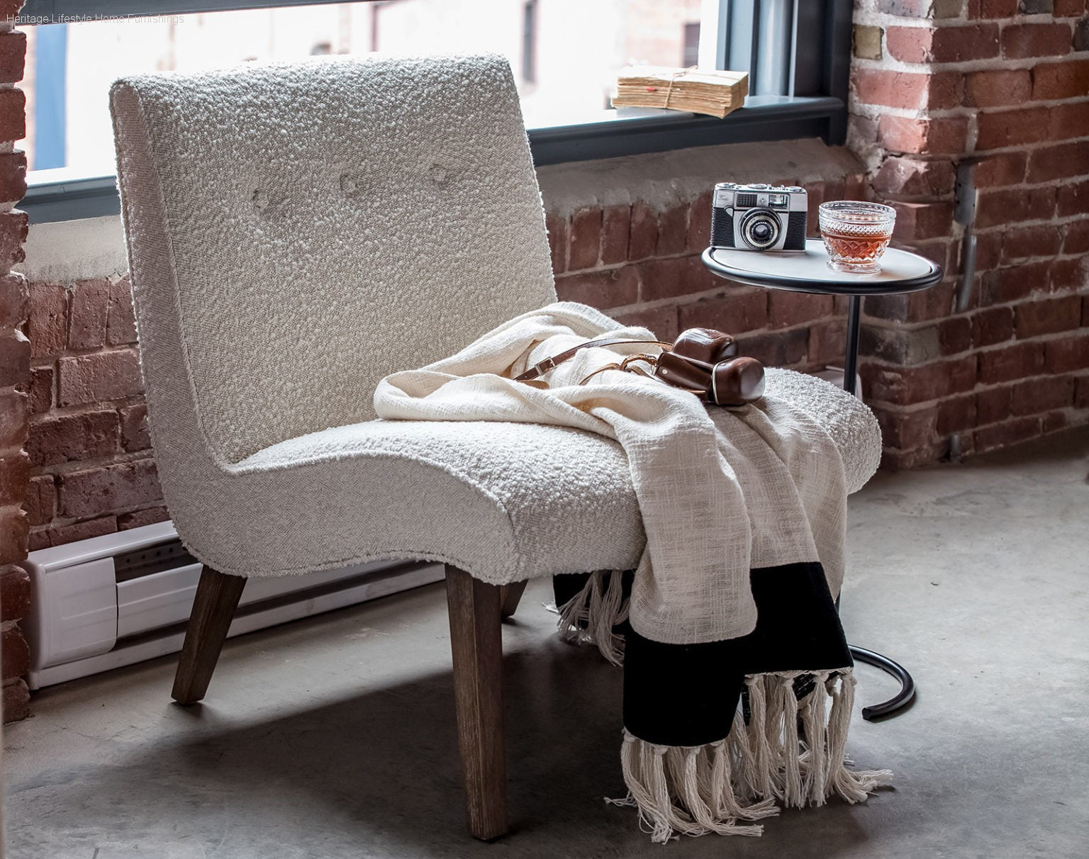 HLHF Noble Side Table - Black & Gold Living, Occasional Furniture Store Burlington Ontario Near Me