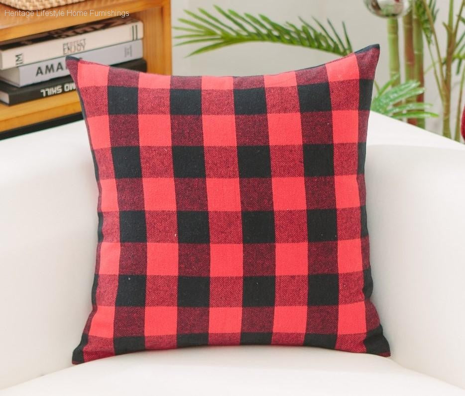 HLHF Buffalo Check Pillow Pillows & Throws Furniture Store Burlington Ontario Near Me
