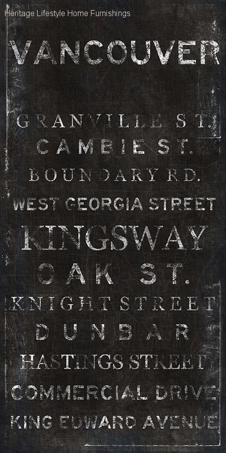 HLHF City Typography Wall Art Wall Art Furniture Store Burlington Ontario Near Me