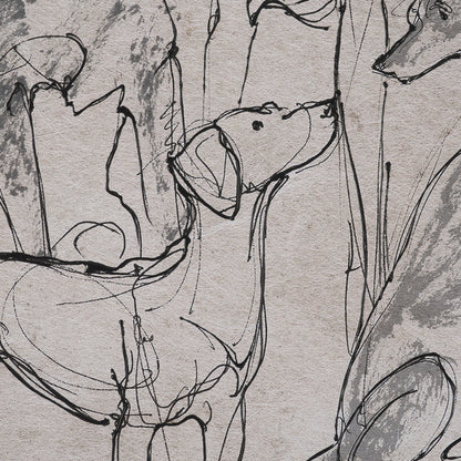 HLHF Dog Sketches II Wall Art New Arrivals, Wall Art Furniture Store Burlington Ontario Near Me 