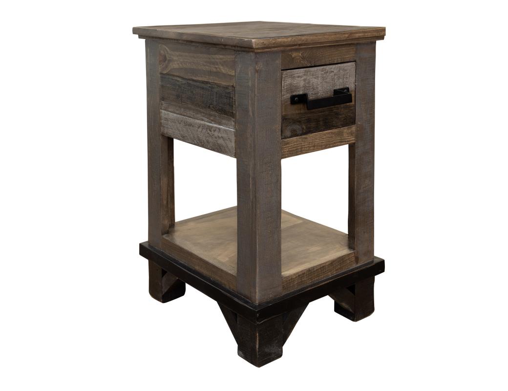 HLHF Loft Brown Chairside Table Living, Occasional Furniture Store Burlington Ontario Near Me 