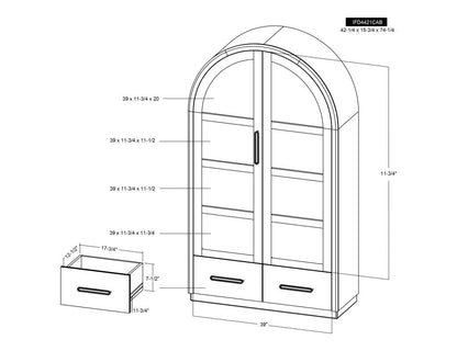 HLHF Black Balam Cabinet Home, Living, New Arrivals, Occasional, Office Furniture Store Burlington Ontario Near Me 